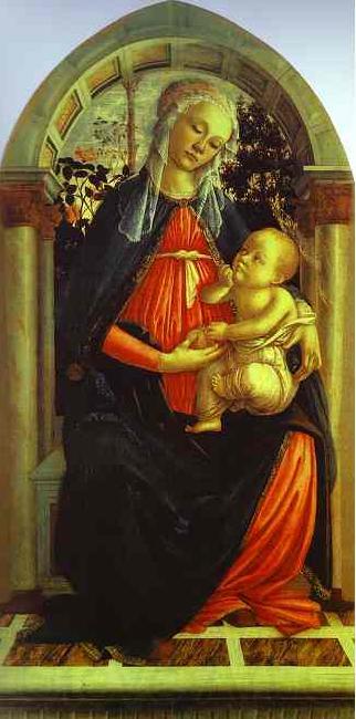 Sandro Botticelli Madonna of the Rosegarden France oil painting art